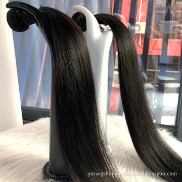 Raw Indian Cuticle Aligned Virgin Human Hair Bundle Cheap Wholesale Straight Natural Human Hair Extension Hair Product Vendor